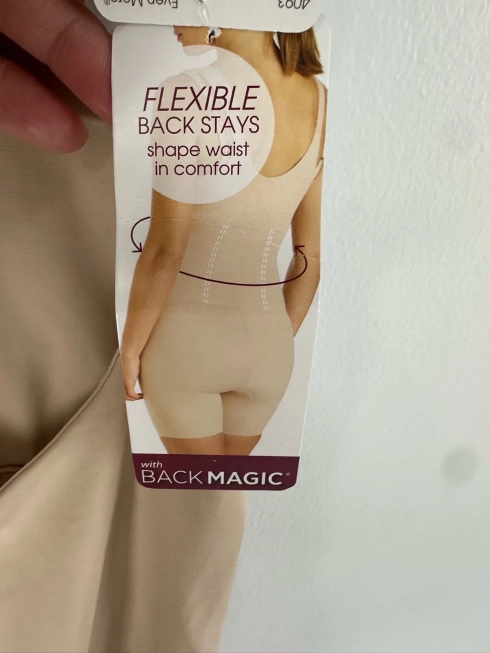 Tummy-Sculpt Nude Shapewear bodysuit- Women Intimates size Large shape Away